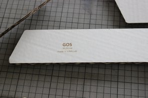 Mit Lasercutter gravierte Tragfläche